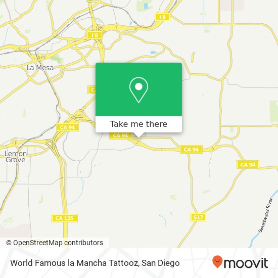 World Famous la Mancha Tattooz map