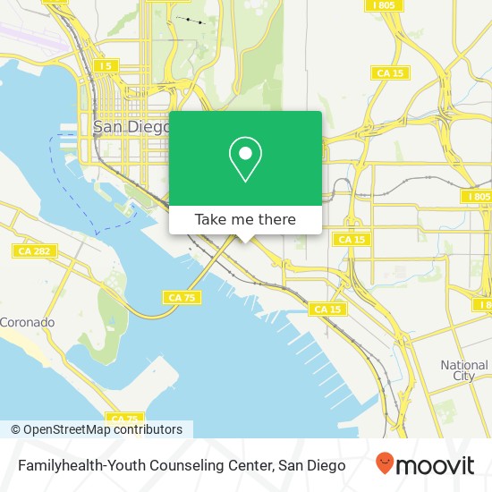 Mapa de Familyhealth-Youth Counseling Center