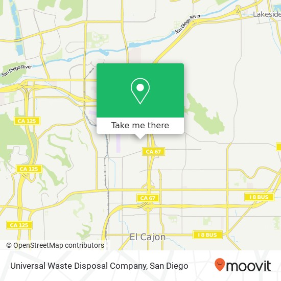 Mapa de Universal Waste Disposal Company