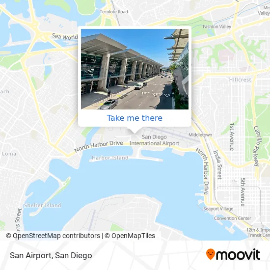 Mapa de San Airport