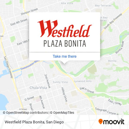 Mapa de Westfield Plaza Bonita