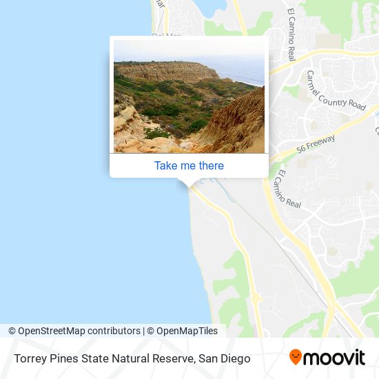 Mapa de Torrey Pines State Natural Reserve