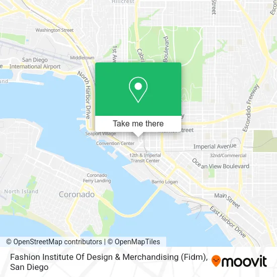 Mapa de Fashion Institute Of Design & Merchandising (Fidm)