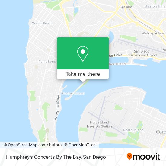 Mapa de Humphrey's Concerts By The Bay