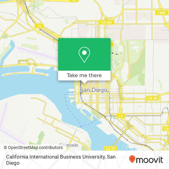 Mapa de California International Business University