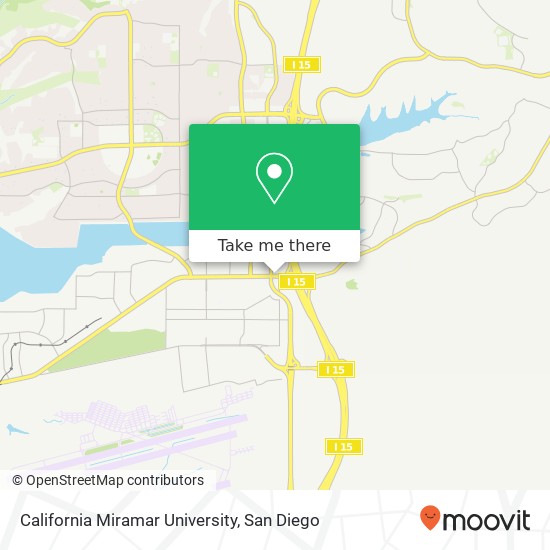 California Miramar University map