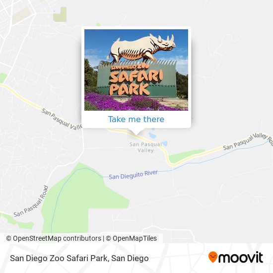 San Diego Zoo Safari Park map