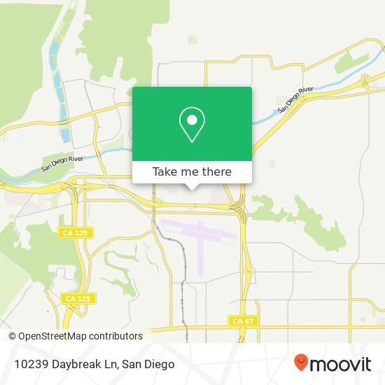 Mapa de 10239 Daybreak Ln