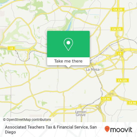 Associated Teachers Tax & Financial Service map
