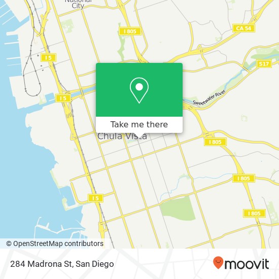 Mapa de 284 Madrona St