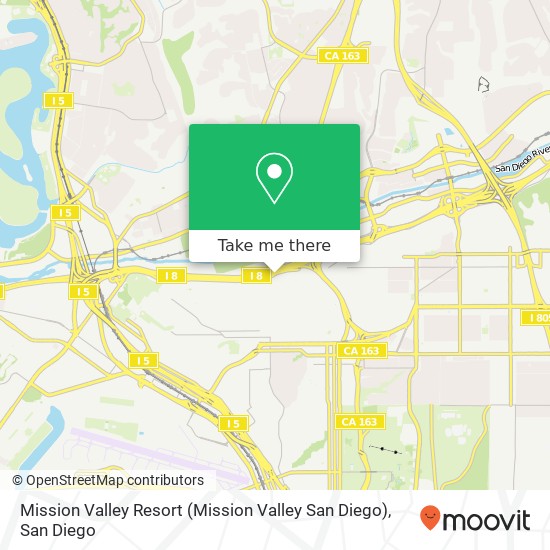 Mission Valley Resort (Mission Valley San Diego) map