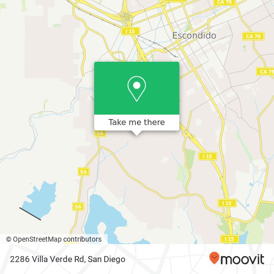 2286 Villa Verde Rd map