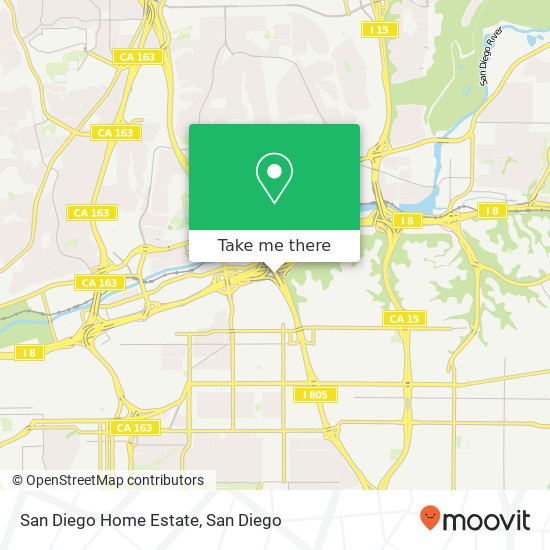 San Diego Home Estate map