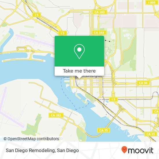 Mapa de San Diego Remodeling