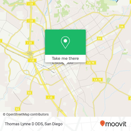 Thomas Lynne D DDS map