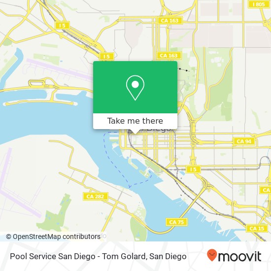 Pool Service San Diego - Tom Golard map