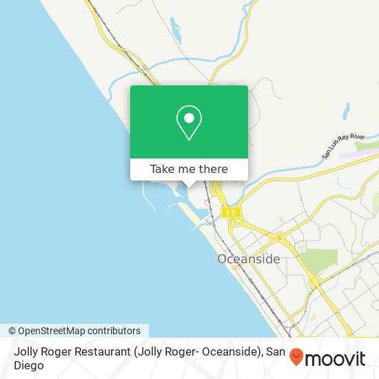 Mapa de Jolly Roger Restaurant (Jolly Roger- Oceanside)