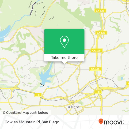 Mapa de Cowles Mountain Pl