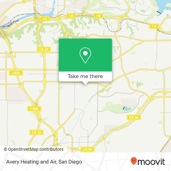 Avery Heating and Air map