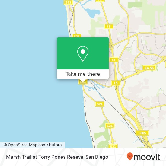 Mapa de Marsh Trail at Torry Pones Reseve