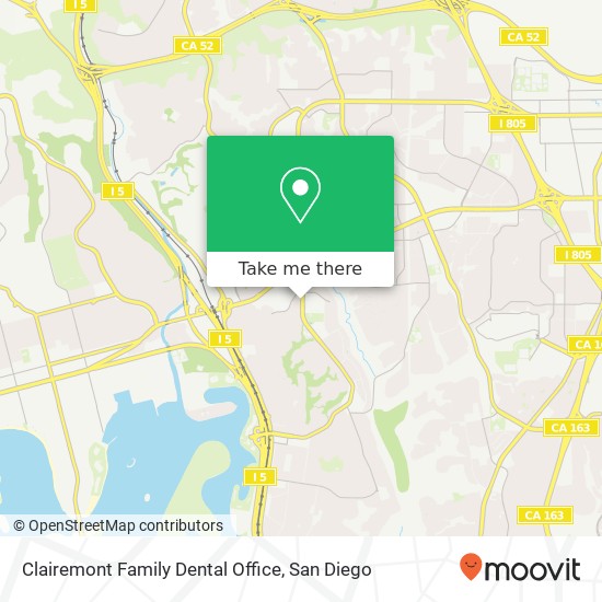 Clairemont Family Dental Office map