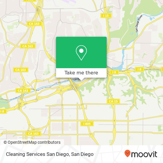Cleaning Services San Diego map