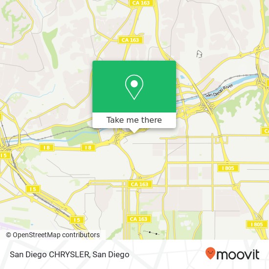 San Diego CHRYSLER map