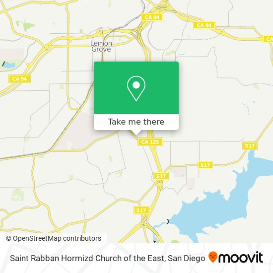 Mapa de Saint Rabban Hormizd Church of the East