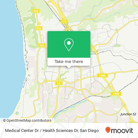 Mapa de Medical Center Dr / Health Sciences Dr