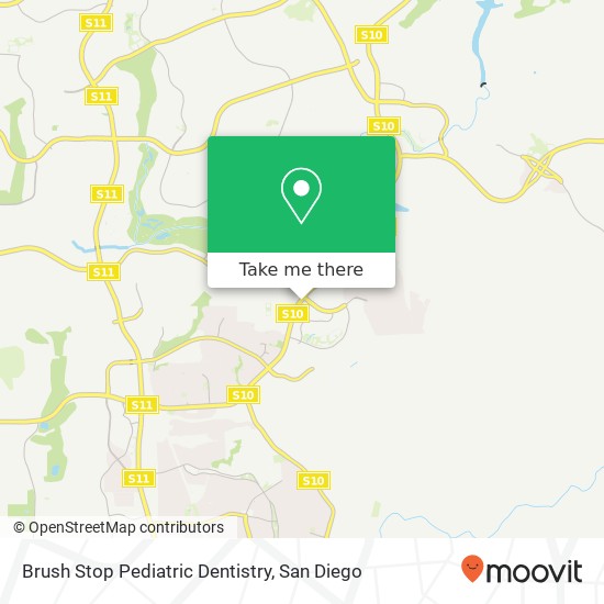 Mapa de Brush Stop Pediatric Dentistry