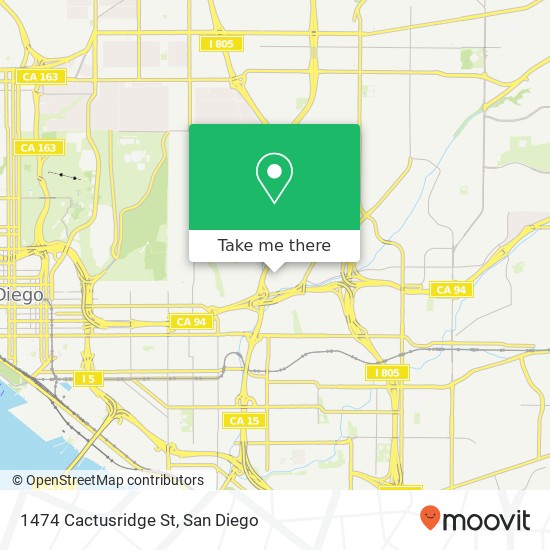 Mapa de 1474 Cactusridge St