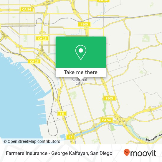 Mapa de Farmers Insurance - George Kalfayan