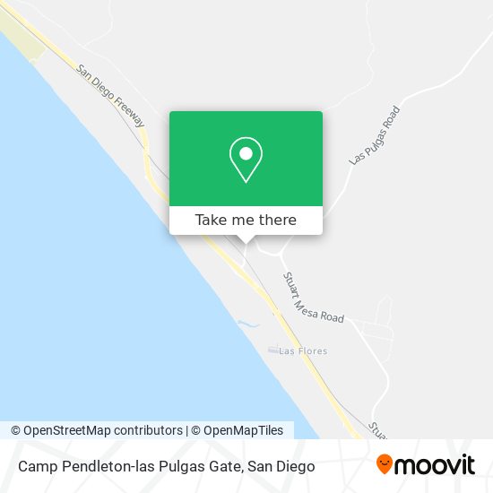 Camp Pendleton-las Pulgas Gate map
