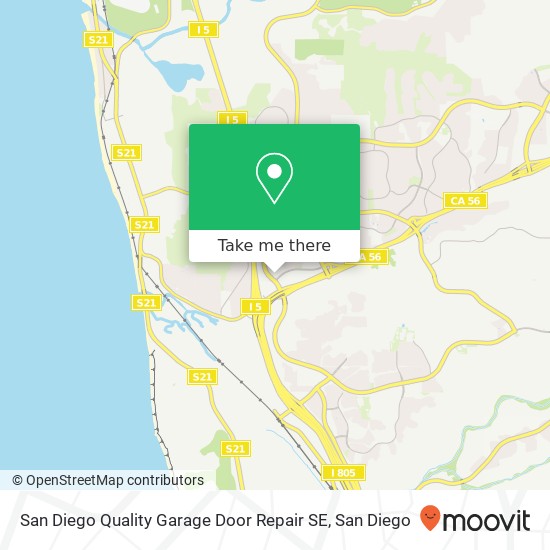 San Diego Quality Garage Door Repair SE map