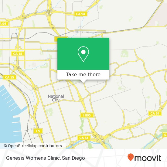 Mapa de Genesis Womens Clinic