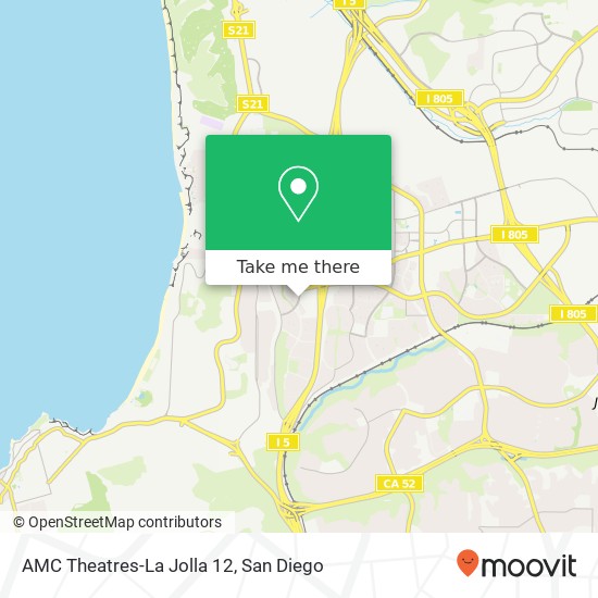 Mapa de AMC Theatres-La Jolla 12