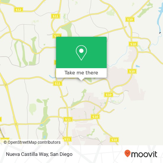 Nueva Castilla Way map