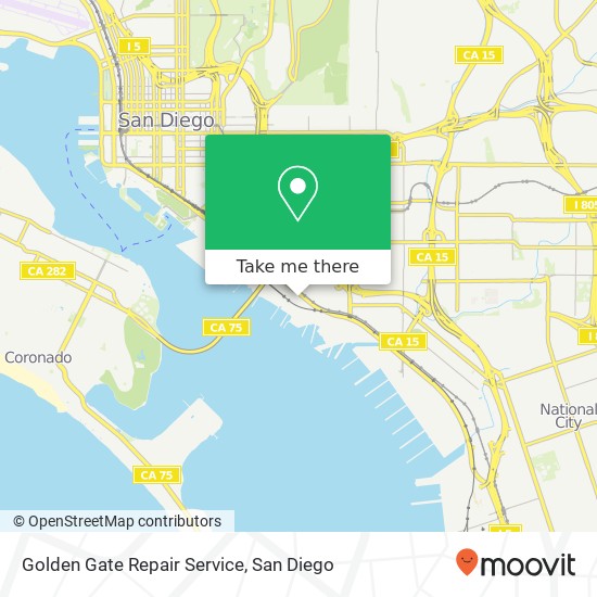 Golden Gate Repair Service map