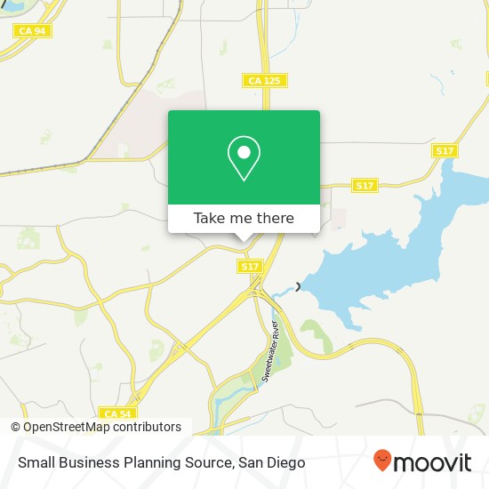 Mapa de Small Business Planning Source