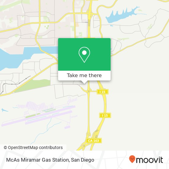 Mapa de McAs Miramar Gas Station