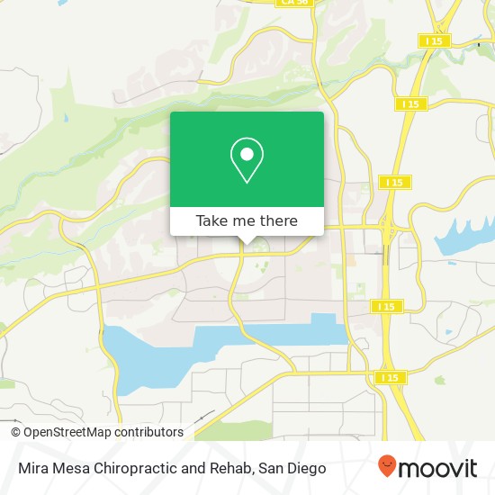 Mira Mesa Chiropractic and Rehab map