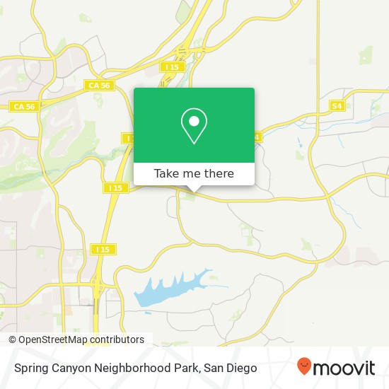 Spring Canyon Neighborhood Park map