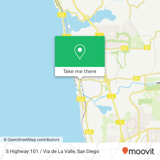 S Highway 101 / Via de La Valle map