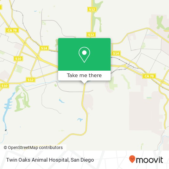 Twin Oaks Animal Hospital map
