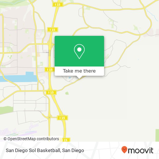 San Diego Sol Basketball map
