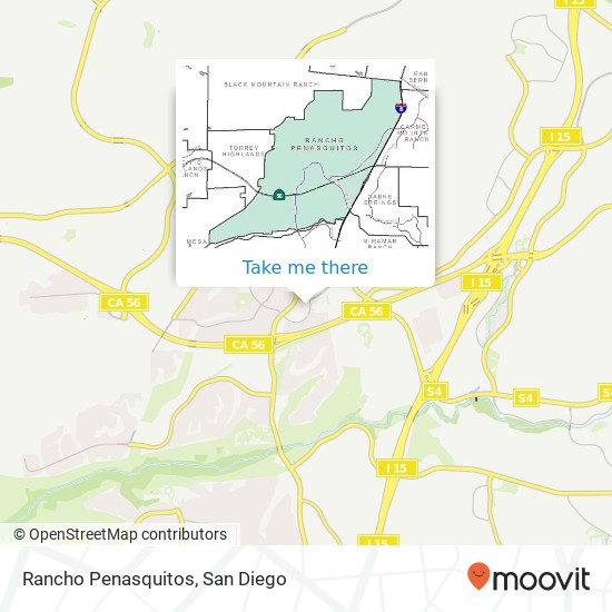 Mapa de Rancho Penasquitos