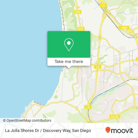 La Jolla Shores Dr / Discovery Way map