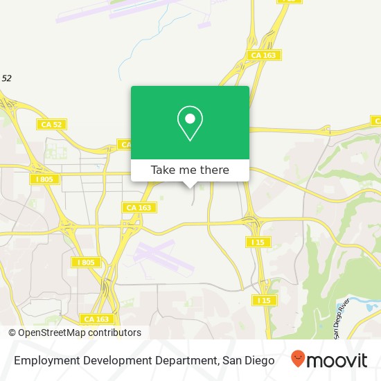 Employment Development Department map