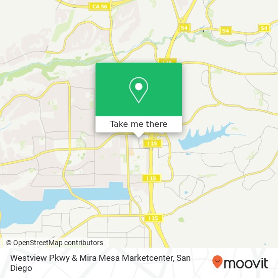 Westview Pkwy & Mira Mesa Marketcenter map
