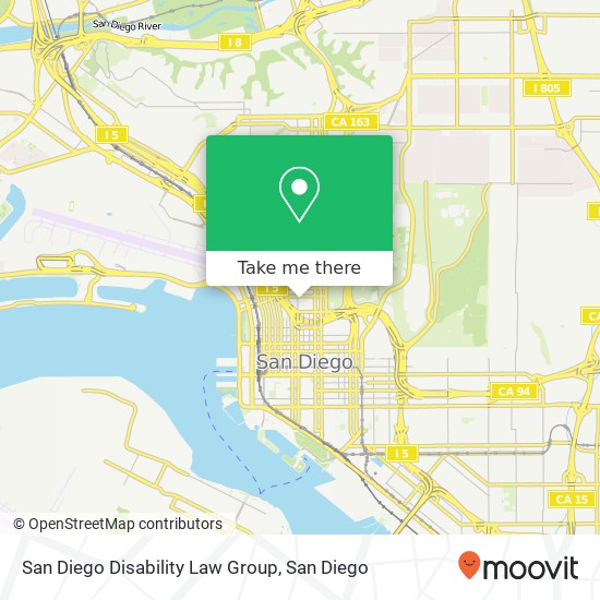 San Diego Disability Law Group map